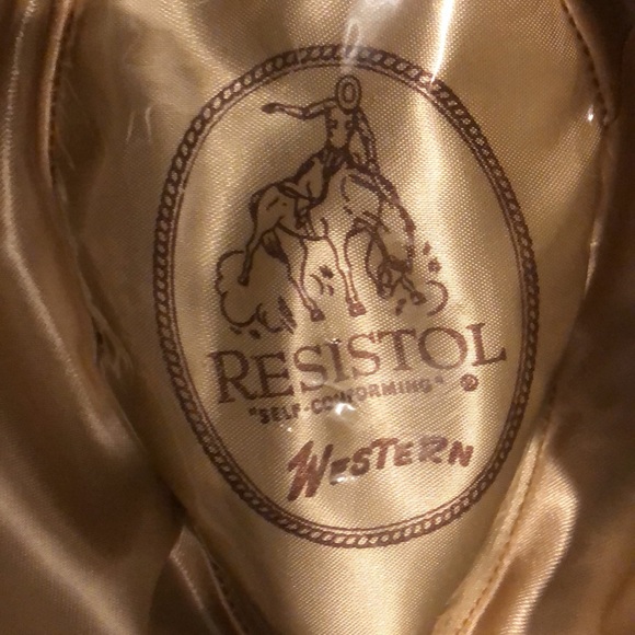 Vintage Resistol Suede Tan Cowboy Hat 6 3/4 - Picture 4 of 6